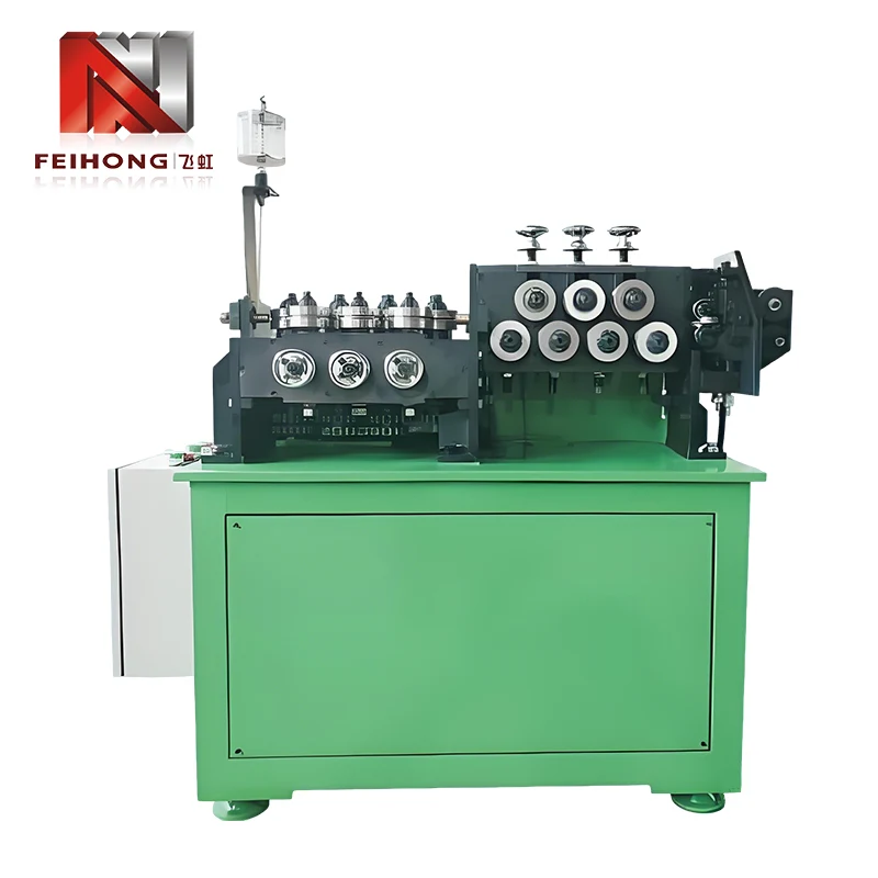 Bending pipe straightening machine